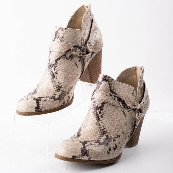 Fergie snakeskin booties Clearance
